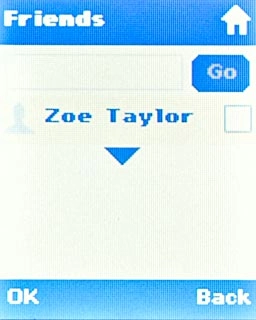 Highlight the required contact and press the Navigation key to select it.