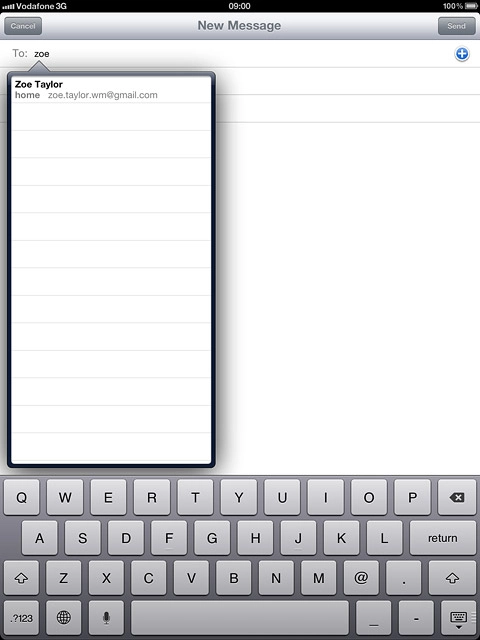 Key in the first letters of the required contact.Matching contacts are displayed.Press the required contact.