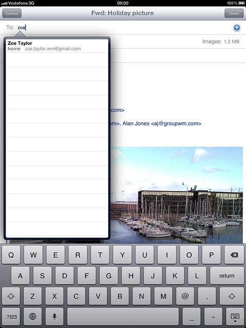 Press the required contact.