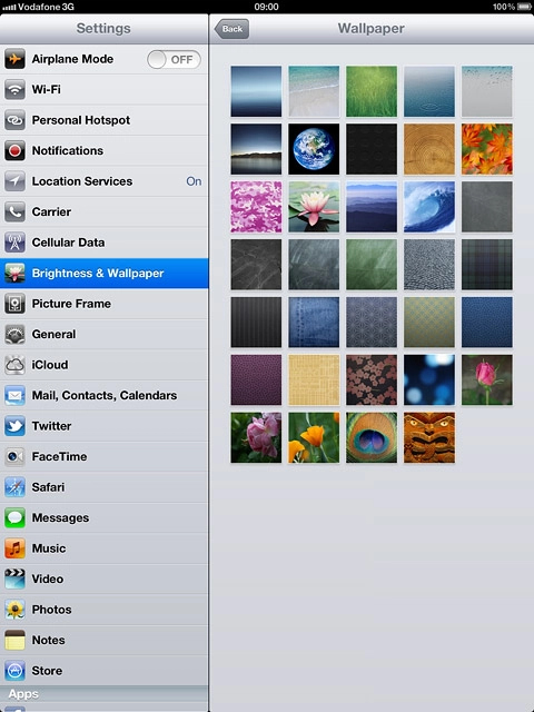 Press the required picture.