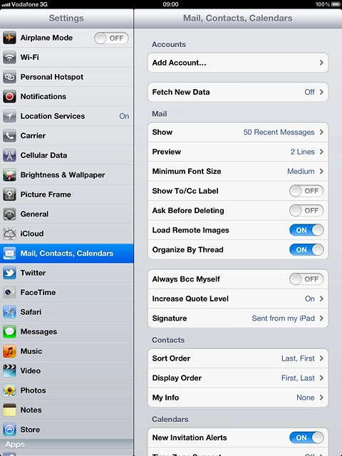 Press Add Account....