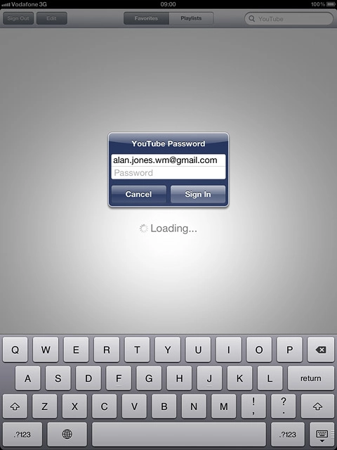 Press Password and key in your password.