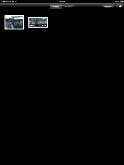 Press the required picture or the required video clip.