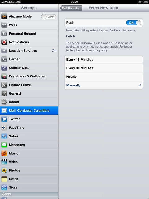 If you turn off Push: