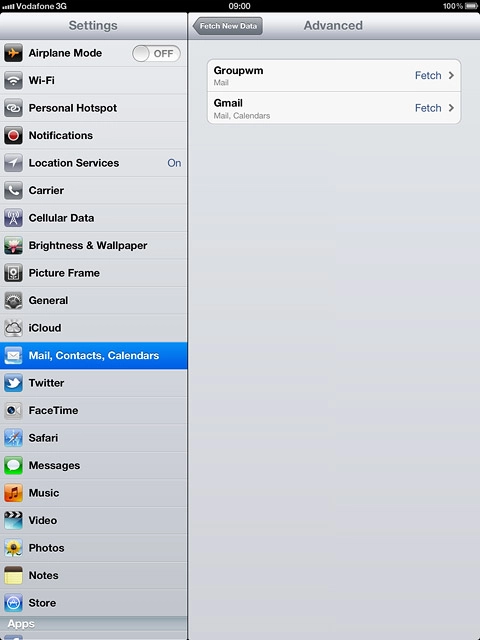 Press Fetch New Data.