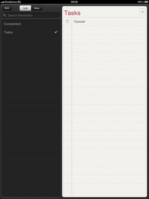Press the required reminder.