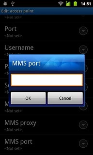 Key in 8080 and press OK.