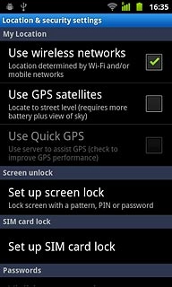 When the box next to the menu item is ticked (V), the function is turned on.