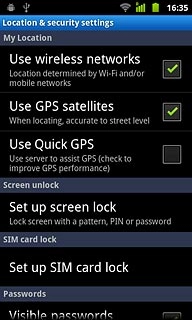 Press Use GPS satellites to turn the function on or off.