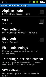 Press Wi-Fi settings.