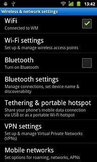 Press Mobile networks.