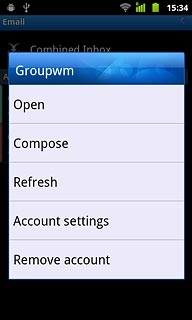 Press Account settings.