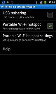 When the box next to the menu item is ticked (V), the function is turned on.