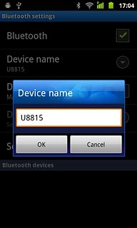 Key in the required name and press OK.