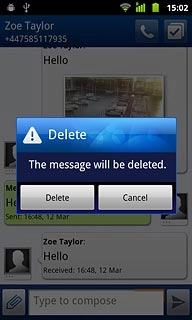 Press Delete to confirm.