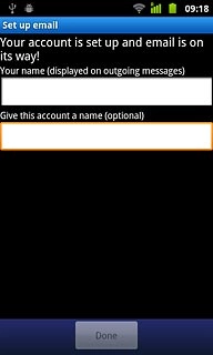 Press the field below Give this account a name (optional) and key in the required name.