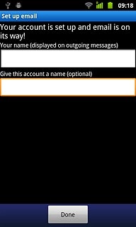 Press Done.Wait while your phone retrieves new email messages.