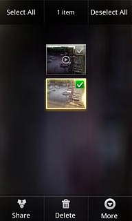 When the file is ticked (V), it's selected.