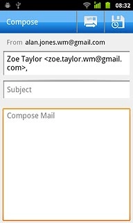 Press the text input field.Write the required text.