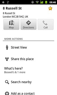 Press the favourite icon (a star) at the top of the display.