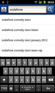 Key in the required search word and press the search icon.