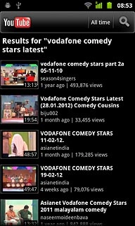 Press the required video clip.