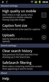 Press Clear search history.