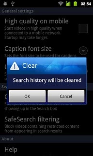 Press OK to confirm.