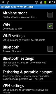 Press Tethering & portable hotspot.
