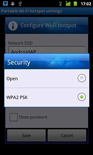 If you select WPA2 PSK: