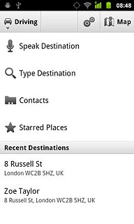 Press one of the following search options:Speak Destination, go to 2a.