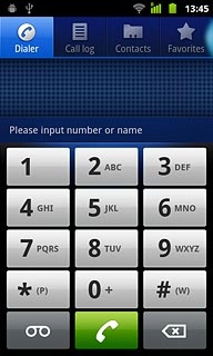 Press the Dialer tab.Key in #31# followed by the number you want to call.