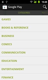 To search by category:Press the required category below CATEGORIES.