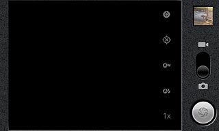 If the camera is turned on:Press the video recorder icon.
