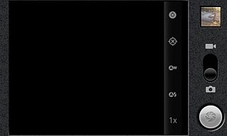Press the geotagging icon.