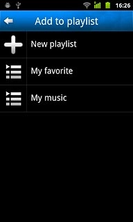 Press the required playlist.