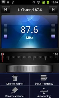 Press Input frequency.Key in the required frequency.