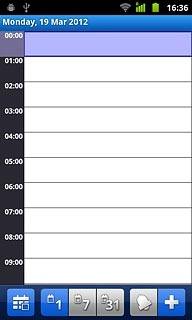 To go to day view:Press 1.