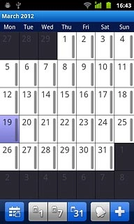 Press the required date.