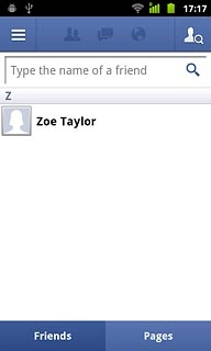 Press the required friend.