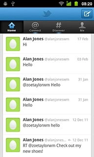 Press the new message icon.