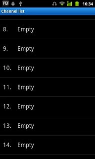 Press the required position.