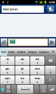 Press arrow right to see more words.