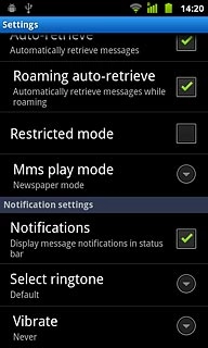 Press Notifications to turn on the function.