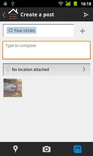 Press Type to compose and key in text for the picture.