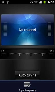 Press Input frequency.Key in the required channel.