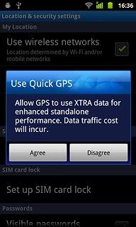 Press Agree, if required.