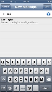 Key in the first letters of the required contact.Matching contacts are displayed.Press the required contact.Repeat the procedure to add more recipients.