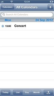 Press the required appointment to view the appointment details.