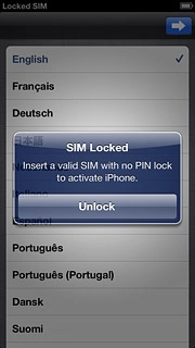 Press Unlock.